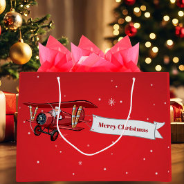 Personlig,Röda flygplan och tomten, God jul