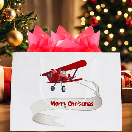 Personlig,Röda flygplan och tomten, God jul
