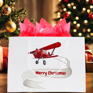 Personlig,Röda flygplan och tomten, God jul