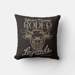 Personlig Rodeo Gammala västern Steer Roping Legen Kudde