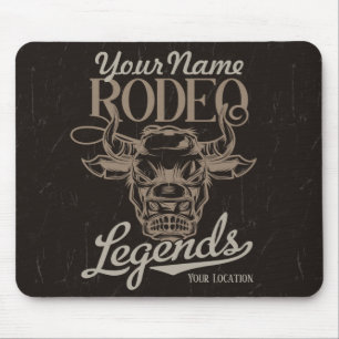 Personlig Rodeo Gammala västern Steer Roping Legen Musmatta