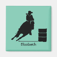 Personlig Rodeo Theme Cowgirl Barrel Racer