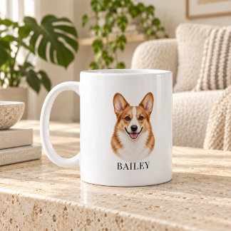 Personlig rödhårig Corgi Kaffemugg