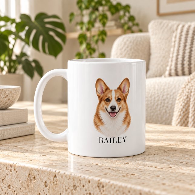 Personlig rödhårig Corgi  Kaffemugg (Skapare uppladdad)