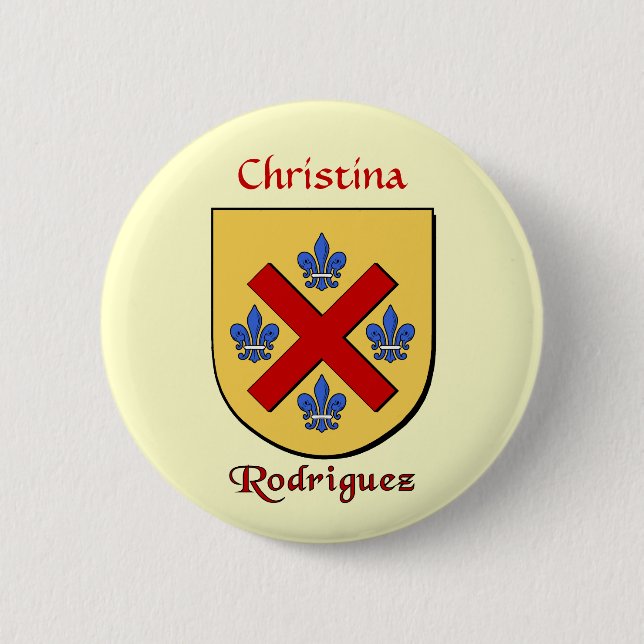 Personlig Rodriguez Historical Shield Knapp (Framsida)