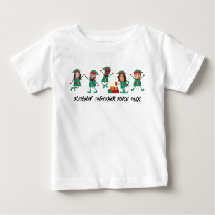 Personlig rolig ansiktsfoto jul tomte t shirt