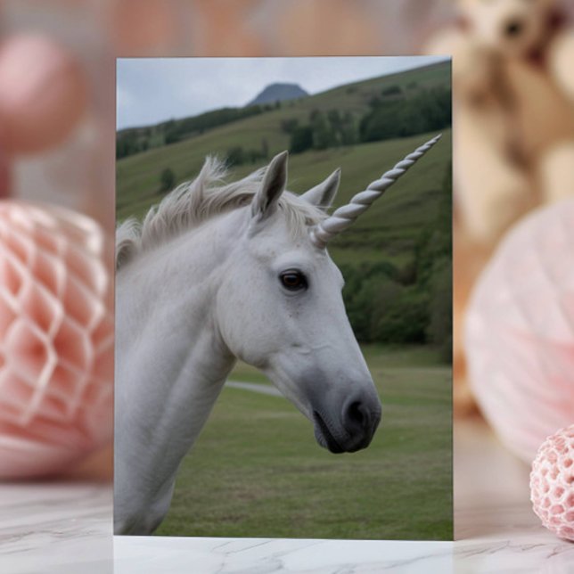 Personlig rolig enhörning födelsedag kort (Skapare uppladdad)