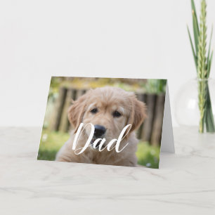 Personlig rolig foto på hundpappa - Glad fars dag Kort