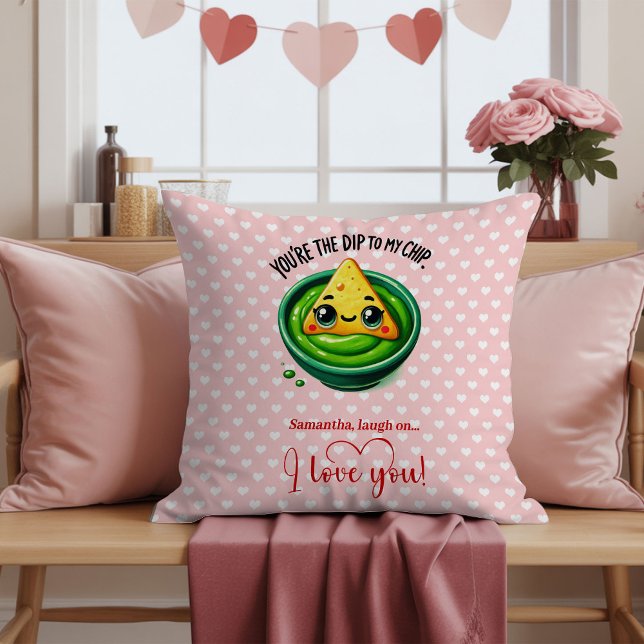 Personlig rolig fruktkvot valentinskudde kudde (Personalized Funny Fruit Quote Valentine Pillow

)