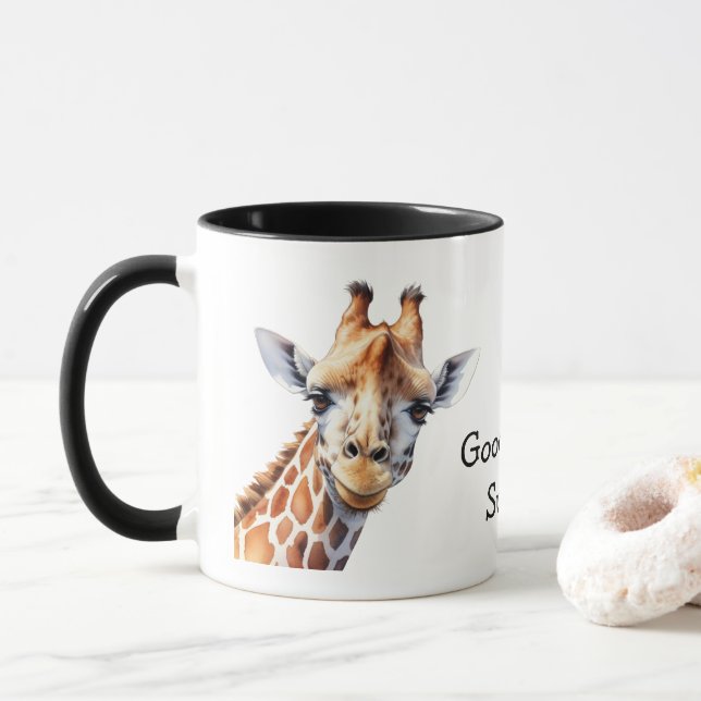 Personlig Rolig Giraff Älskare Mugg (Med munk)