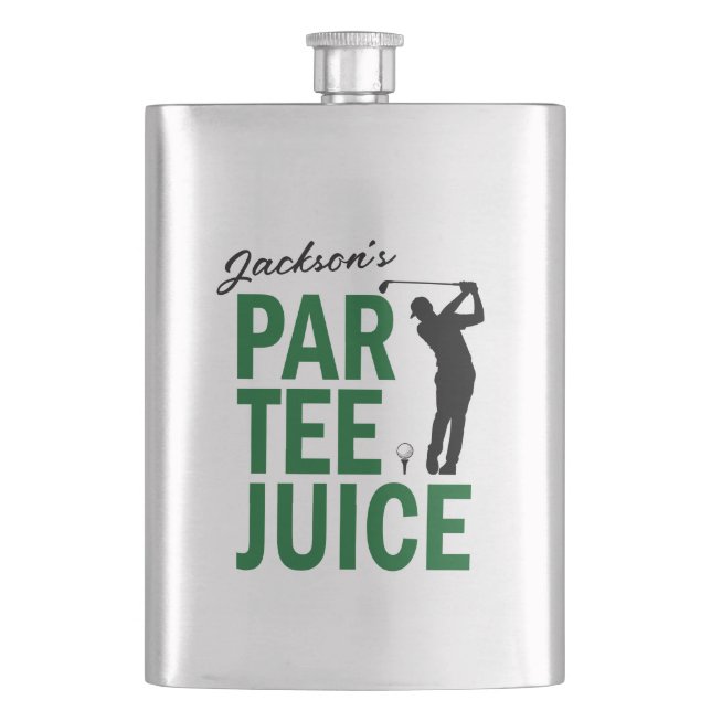 Personlig rolig golf Par Tee Juice Fickplunta (Framsidan)