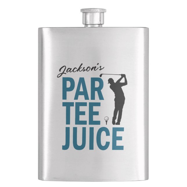 Personlig rolig golf Par Tee Juice-flaska Fickplunta (Framsidan)