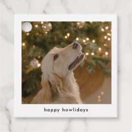 Personlig Rolig hund julfoto Bild Gåvor Etiketter