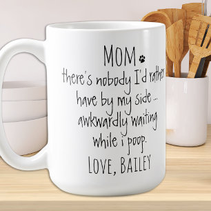 Personlig Rolig hund Mamma Kaffemugg