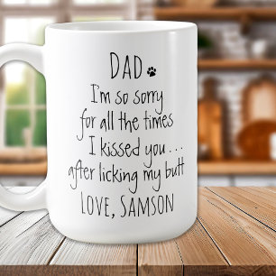 Personlig Rolig hund Pappa Kaffemugg