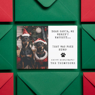 Personlig Rolig hund Photo jul Bild Julkort