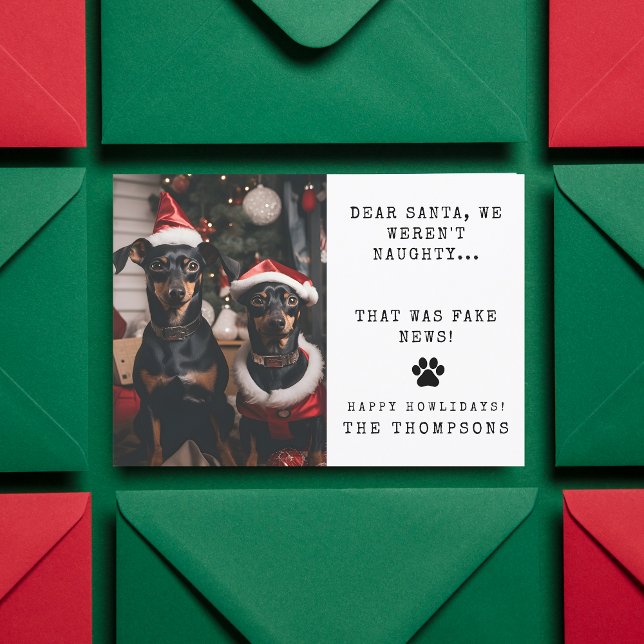 Personlig Rolig hund Photo jul Bild Julkort (Skapare uppladdad)