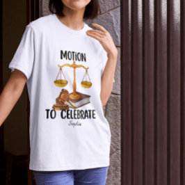 Personlig rolig jurist examen t shirt