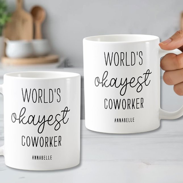 Personlig Rolig Kollega Kaffemugg (Personalized Funny Coworker Coffee Mug)