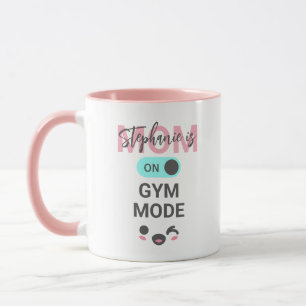 Personlig Rolig Mamma är på Gym Läge Söt Mugg