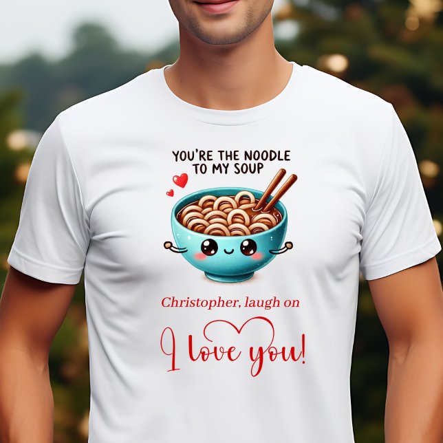 Personlig rolig mat jag älskar dig present T-shirt (Personalized Funny Food I Love You Gift T-Shirt)