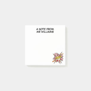 Personlig rolig modern cool seriebok POP Post-it Block