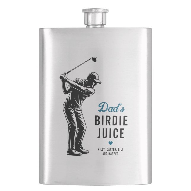 Personlig Rolig Pappas Fågeljuice Golf Fickplunta (Framsidan)