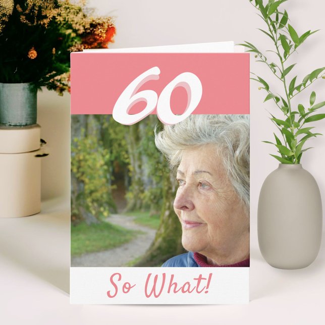 Personlig rolig positiv bild för 60-årsdag kort (Skapare uppladdad)