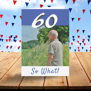 Personlig rolig positiv bild för 60-årsdag kort