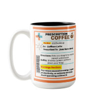 Personlig rolig receptbelagd kaffemugg