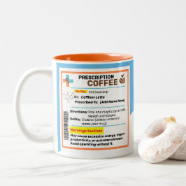 Personlig rolig receptbelagd kaffemugg