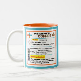 Personlig rolig receptbelagd kaffemugg