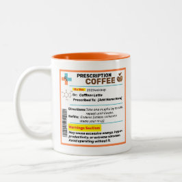 Personlig rolig receptbelagd kaffemugg