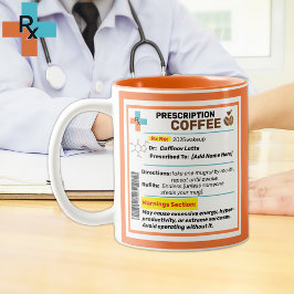 Personlig rolig receptbelagd kaffemugg