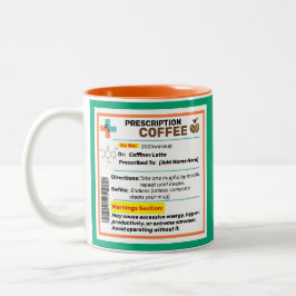 Personlig rolig receptbelagd kaffemugg