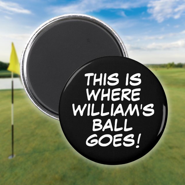 Personlig rolig seriebaserad golfbollmarkör magnet (Personalized Funny Comic Book Golf Ball Marker Magnet)