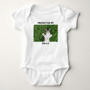 Personlig Rolig Skyddad Av Katt Foto T Shirt