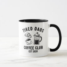 Personlig Rolig Trött Pappas Kaffeklubb Etablerad