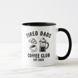 Personlig Rolig Trött Pappas Kaffeklubb Etablerad Mugg