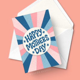 Personlig Rolig Typografi Glad Mors Dag Kort