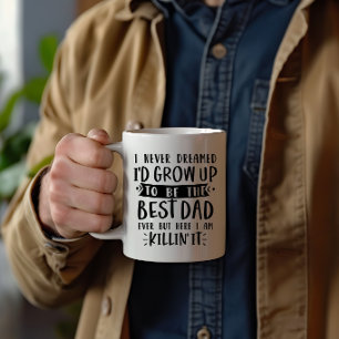 Personlig Roligaste Pappan Någonsin Rolig Foto Kaffemugg