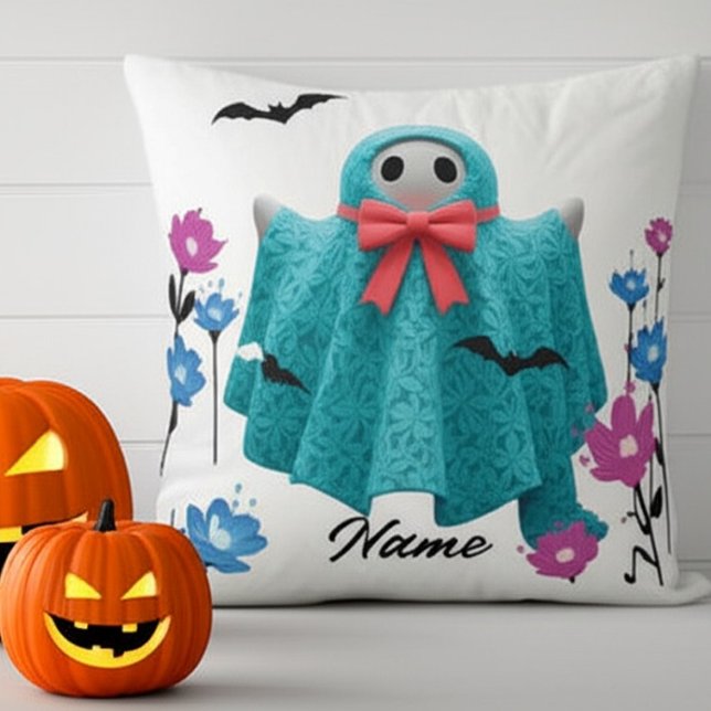 Personlig & Roligt Decor - Cute Spooky Ghost Kudde (Skapare uppladdad)