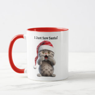 Personlig Roligt Kat jul Mugg