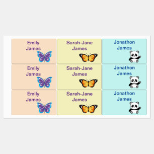 Personlig Roligt Kids-etikett Klistermärke