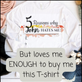 Personlig, roligt svettare, varför _ hatar mig t shirt