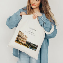 Personlig Rom, Italien Bröllop Tote Bag Tygkasse