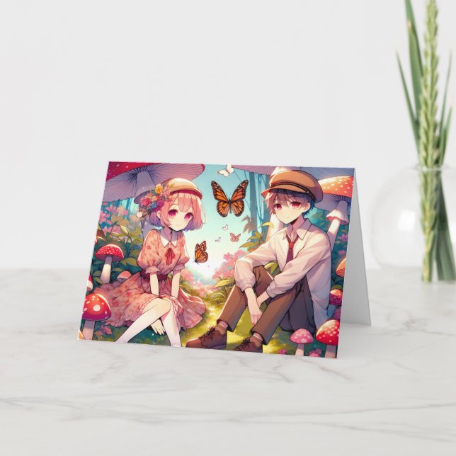 Personlig Romantic Anime par Kort (Framsida)
