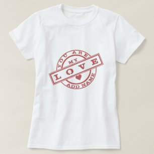 Personlig Romantic T-Shirt med eget namn