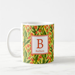 Personlig Romantic Vår Girly Flowers Kaffemugg