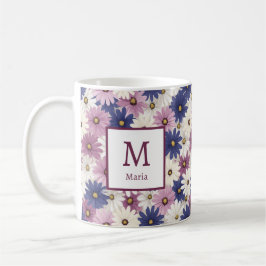 Personlig Romantic Vår Girly Flowers Kaffemugg